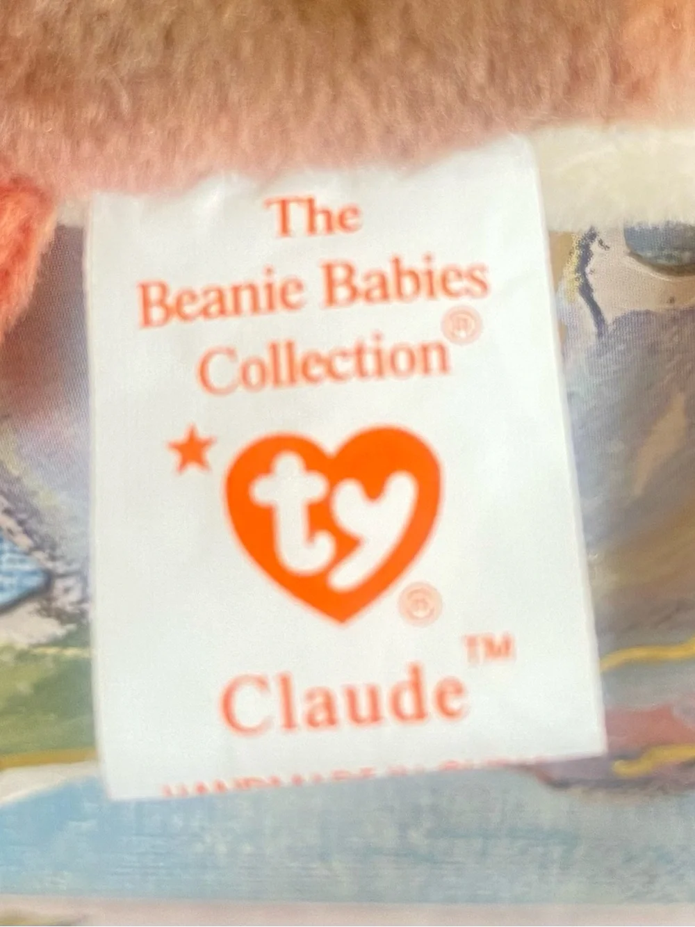TY Beanie Babies Claude the Crab 1996 Vintage Retired Collectible Stuffed Plush